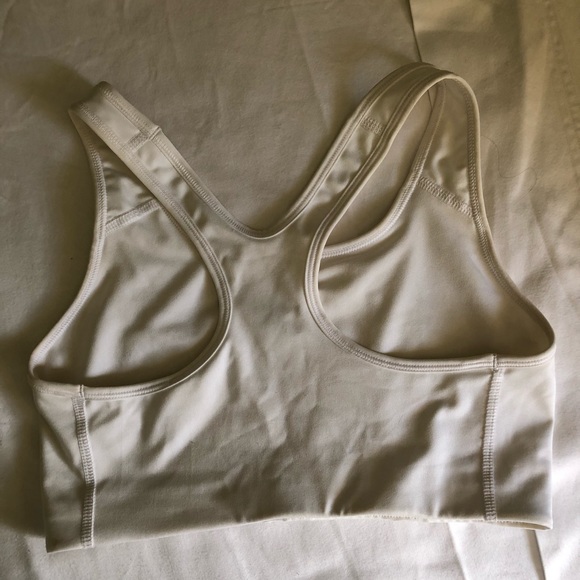 NIKE DRI-FIT White Racer Back Sports Bra - Picture 3 of 3
